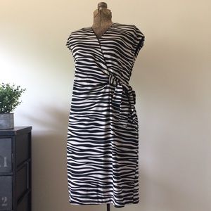 Ann Taylor Animal Print Faux-wrap Dress <2>